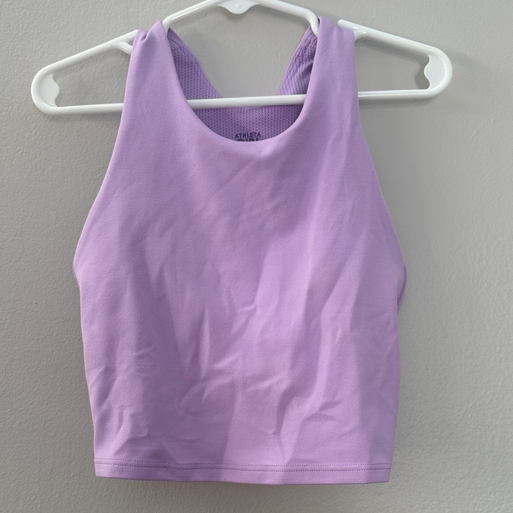 Athleta girl Purple Racerback Tank Top xs